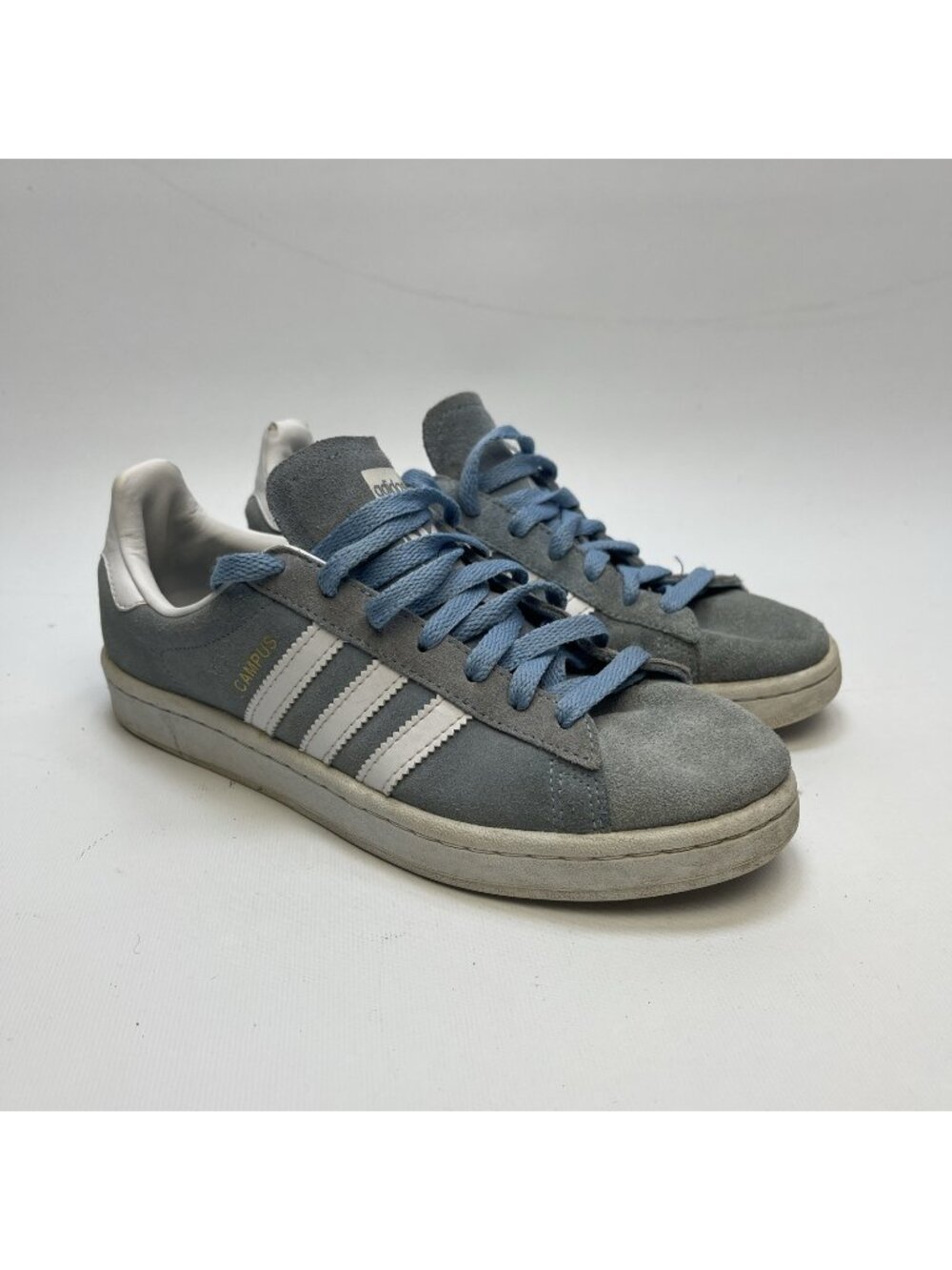 Adidas Campus Men’s US 6 ≈ Women’s US 7 Ash Baby Blue Suede Sneakers Casual Read